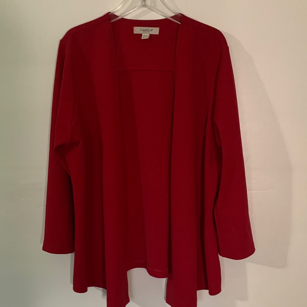 Red Women's Cardigan